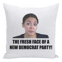 Load image into Gallery viewer, Alicia Ocasio-Cortez Fresh Face Cry Pillow