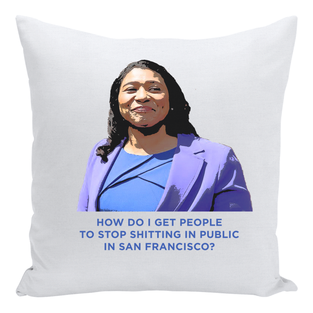 San Francisco Mayor Cry Pillow