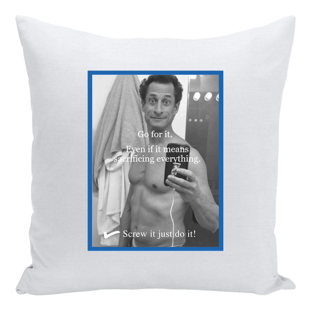 Anthony Weiner A.K.A. Carlos Danger Cry Pillow