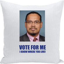 Load image into Gallery viewer, Keith Ellison Vote for me Cry Pillow